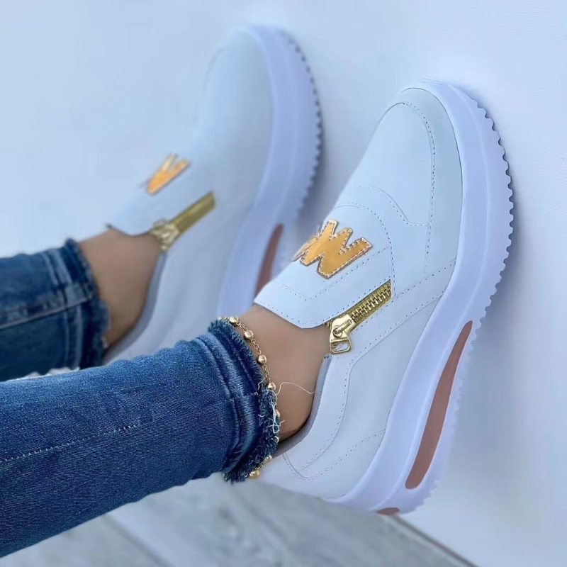 Orthopedische sneakers met brede teenruimte en voetboogondersteuning