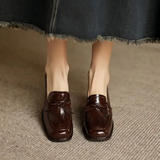 Loafer Pumps met blokhak en kwastdetails voor dagelijks comfort