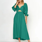 Chelsea | Zomerjurk met lantaarnmouwen en tijdloze elegantie