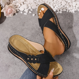Orthopedische Wedge Sandalen met ergonomische steun en lichte hak