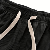 Corduroy broek met zachte ribstof en relaxte pasvorm