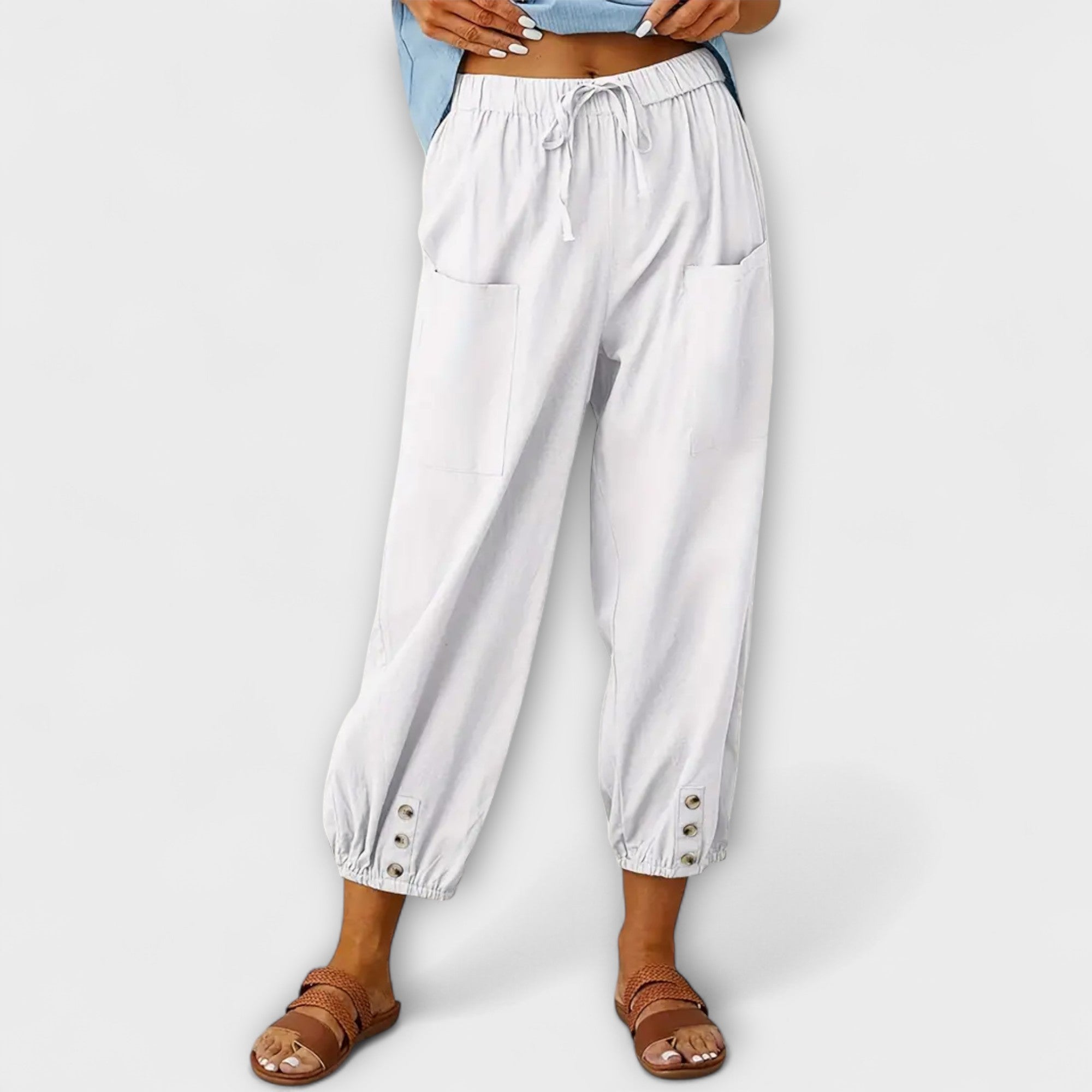Harem broek met relaxte boho stijl en ultiem comfort