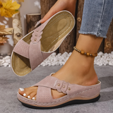 Orthopedische Wedge Sandalen met ergonomische steun en lichte hak