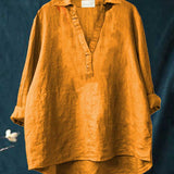 Zomerblouse met zachte stof en Franse elegantie