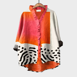 Zomerblouse met zachte stof en luchtige pasvorm