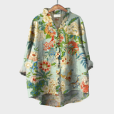 Blouse met zachte stof en exclusieve print voor warme dagen