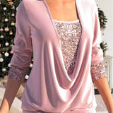 Florien | Glitter top met pailletten voor feestelijke glamour
