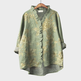 Blouse met zachte stof en exclusieve print voor zomerse dagen