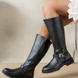 Laarzen met lage hak en slanke pasvorm voor elegante looks