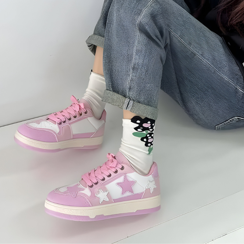 Orthopedische sneakers met brede teenruimte en voetboogondersteuning