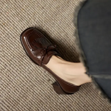 Loafer Pumps met blokhak en kwastdetails voor dagelijks comfort