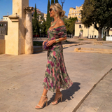 Mikaela | Elegante off-shoulder maxi-jurk met zeemeerminpasvorm