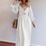 Chelsea | Zomerjurk met lantaarnmouwen en tijdloze elegantie