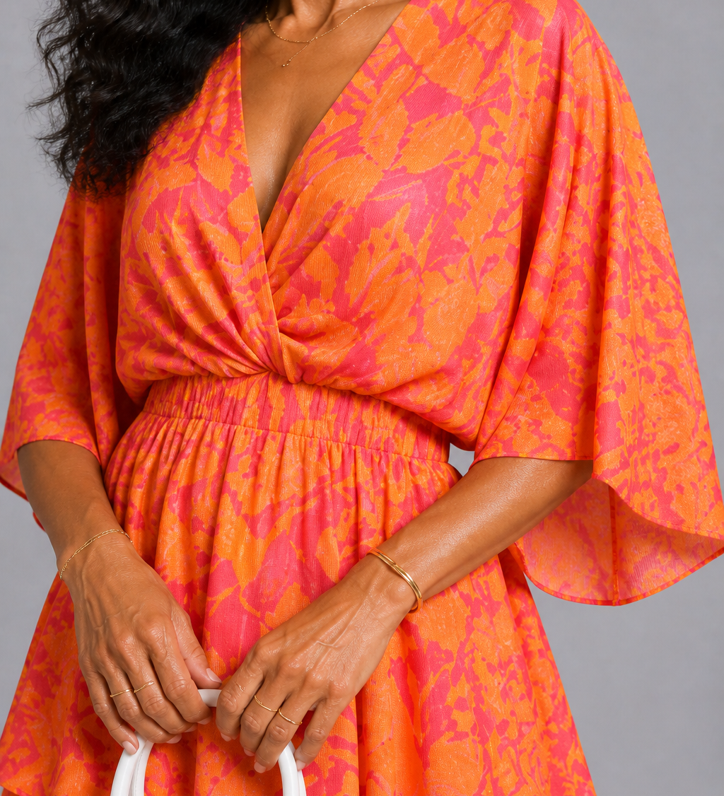 Coral Muse Jurk