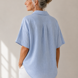 Sonja | Blouse met kraag en knoopdetail