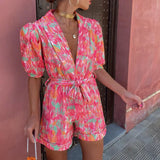 Noelle | Jumpsuit met kleurrijk design en relaxte pasvorm voor de zomer