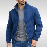 Cardigan met ritssluiting en moderne elegante uitstraling