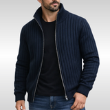 Cardigan met ritssluiting en moderne elegante uitstraling