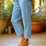 Linnen broek met luchtige pasvorm voor zonnige dagen