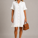 Lotte | Denim Blousejurk met Knoopsluiting