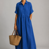 Celina | Elegante Maxi Zomerjurk met V-Hals