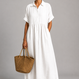 Celina | Elegante Maxi Zomerjurk met V-Hals