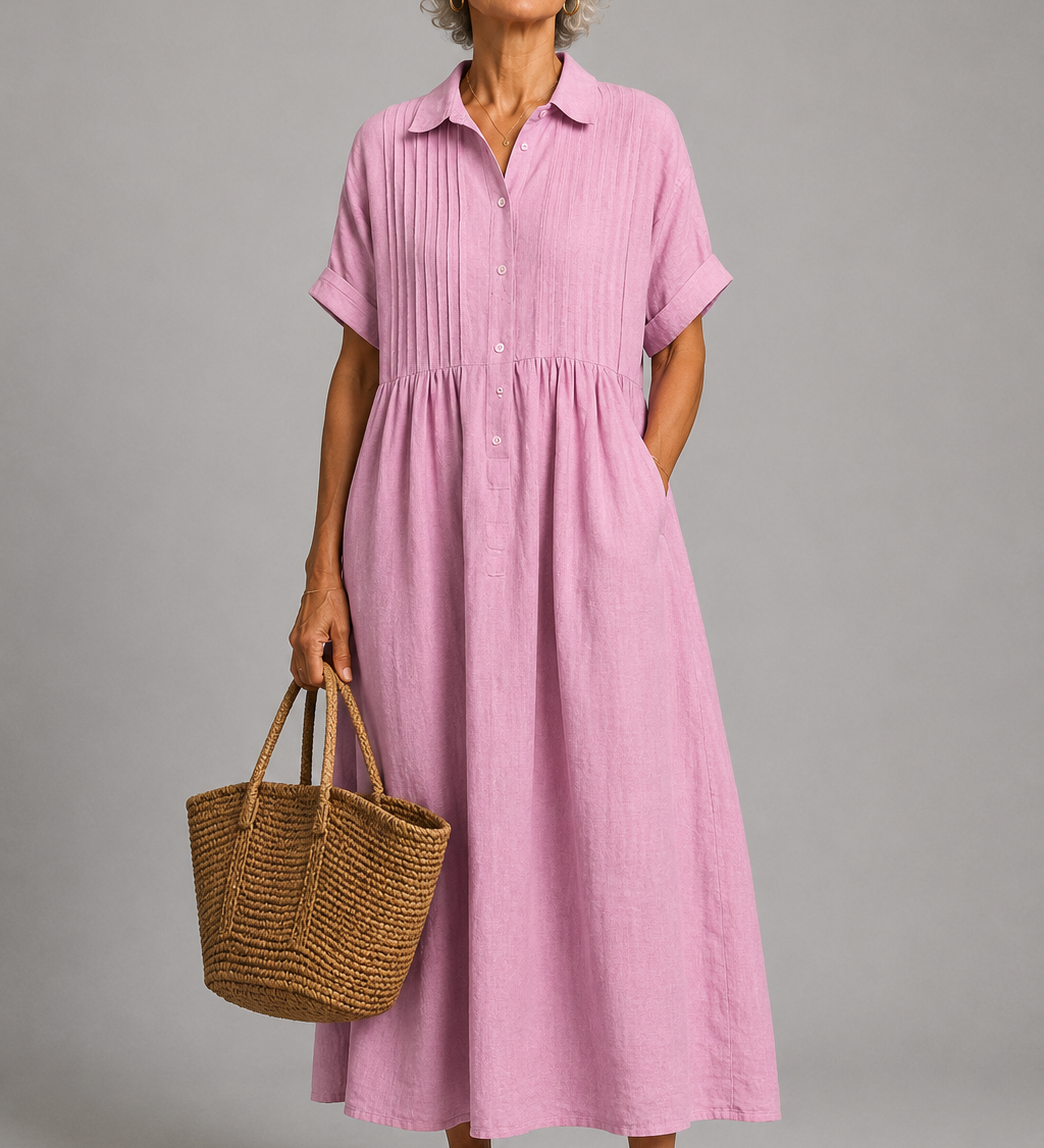 Celina | Elegante Maxi Zomerjurk met V-Hals