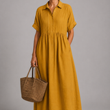 Celina | Elegante Maxi Zomerjurk met V-Hals