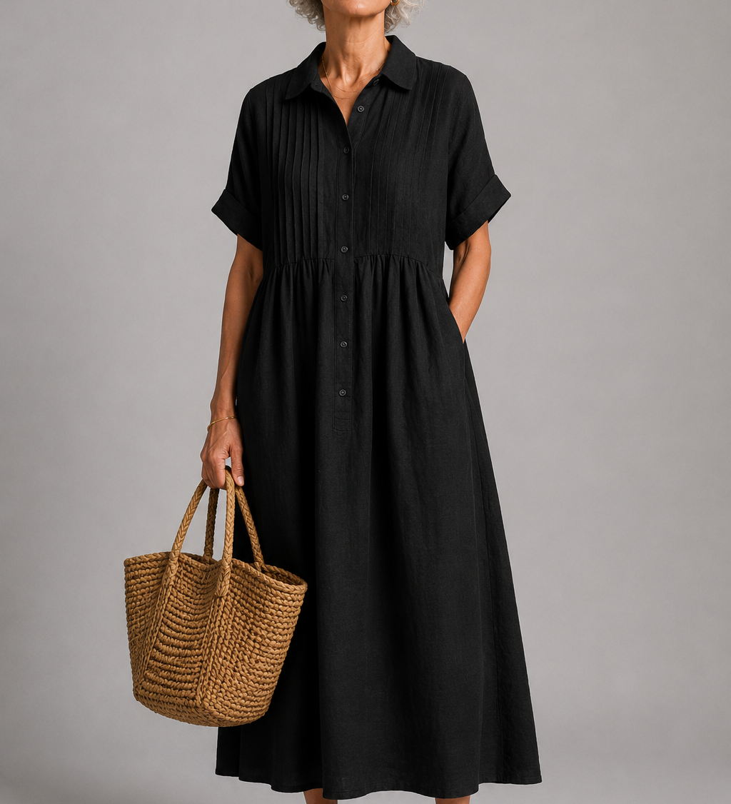 Celina | Elegante Maxi Zomerjurk met V-Hals