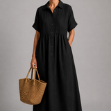 Celina | Elegante Maxi Zomerjurk met V-Hals