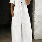 Jade | Denim Jumpsuit met Strikdetail