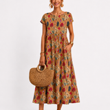 Florene | Zomerjurk met korte mouwen