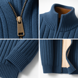 Cardigan met ritssluiting en moderne elegante uitstraling