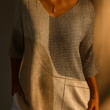 Gebreide top met zachte knit blend voor dagelijks comfort