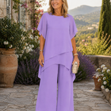 Elara | Elegante tweedelige set met asymmetrische top