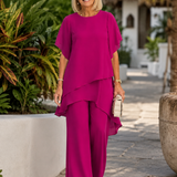 Elara | Elegante tweedelige set met asymmetrische top