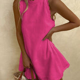 Zomerjurk met mouwloos design en tijdloze elegantie