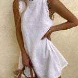 Zomerjurk met mouwloos design en tijdloze elegantie