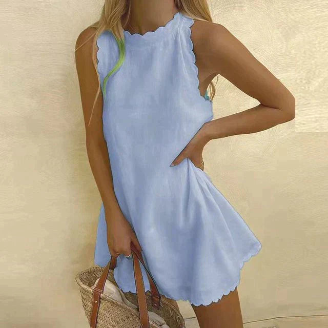 Zomerjurk met mouwloos design en tijdloze elegantie