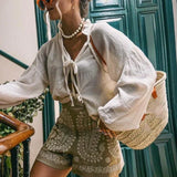 Maaike | Bohemian gehaakte short