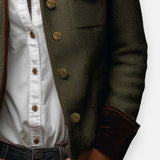 Tweed jasje met fluwelen details en tijdloze uitstraling