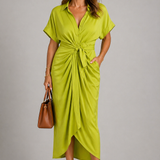 Noëlle | Elegante Midi Jurk met V-Hals