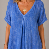 Isabelle | Elegante Blauwe A-lijn Jurk