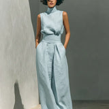 Joana Conjunto Elegante de Algodón y Lino