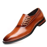 Oxford schoenen van echt leer met zijveters en handwerk