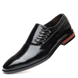 Oxford schoenen van echt leer met zijveters en handwerk