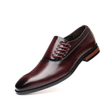 Oxford schoenen van echt leer met zijveters en handwerk