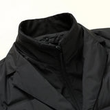 Donsjack met blazer-snit en premium eendendonsvulling