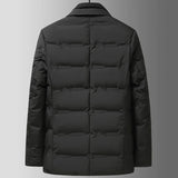 Donsjack met blazer-snit en premium eendendonsvulling