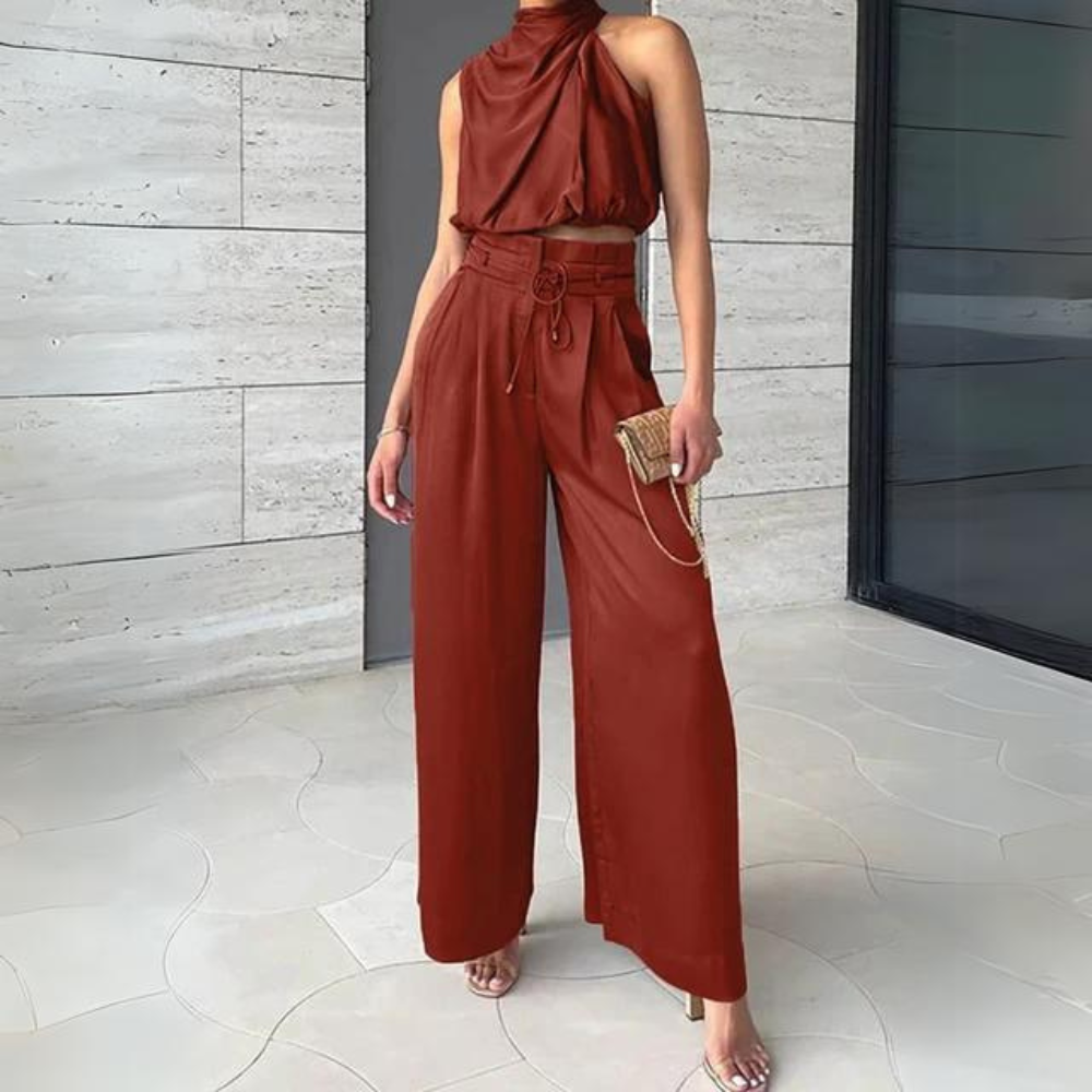 Romée | Tweedelige set met top en broek voor een elegante uitstraling
